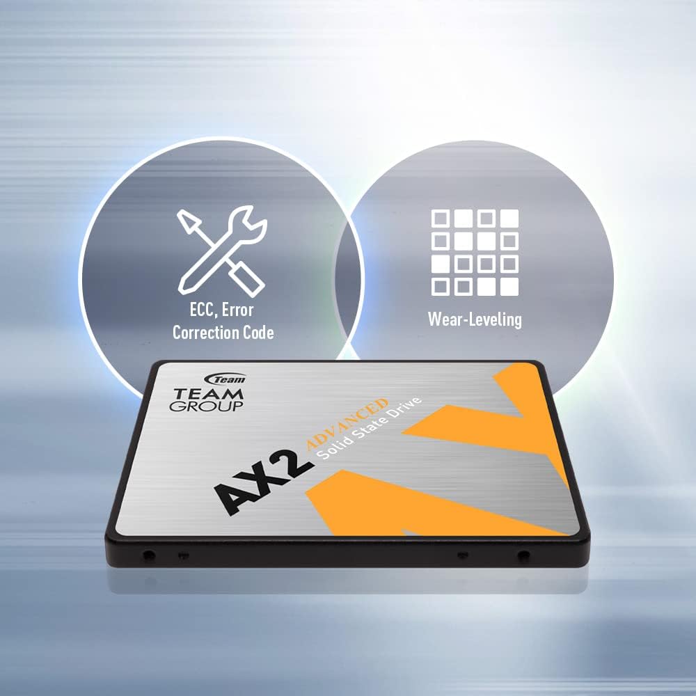 TEAMGROUP AX2 512GB 3D NAND TLC 2.5 Inch SATA III Internal Solid State Drive SSD (Read Speed up to 530 MB/s) Compatible with Laptop & PC Desktop T253A3512G0C101 - Image 5
