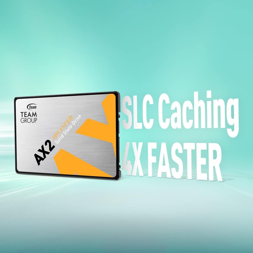 TEAMGROUP AX2 512GB 3D NAND TLC 2.5 Inch SATA III Internal Solid State Drive SSD (Read Speed up to 530 MB/s) Compatible with Laptop & PC Desktop T253A3512G0C101 - Image 4