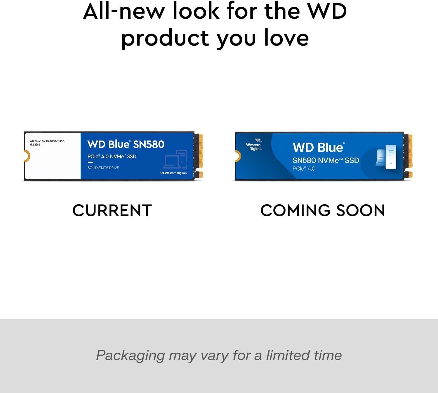 Western Digital 500GB WD Blue SN580 NVMe Internal Solid State Drive SSD - Gen4 x4 PCIe 16Gb/s, M.2 2280, Up to 4,000 MB/s - WDS500G3B0E - Image 7