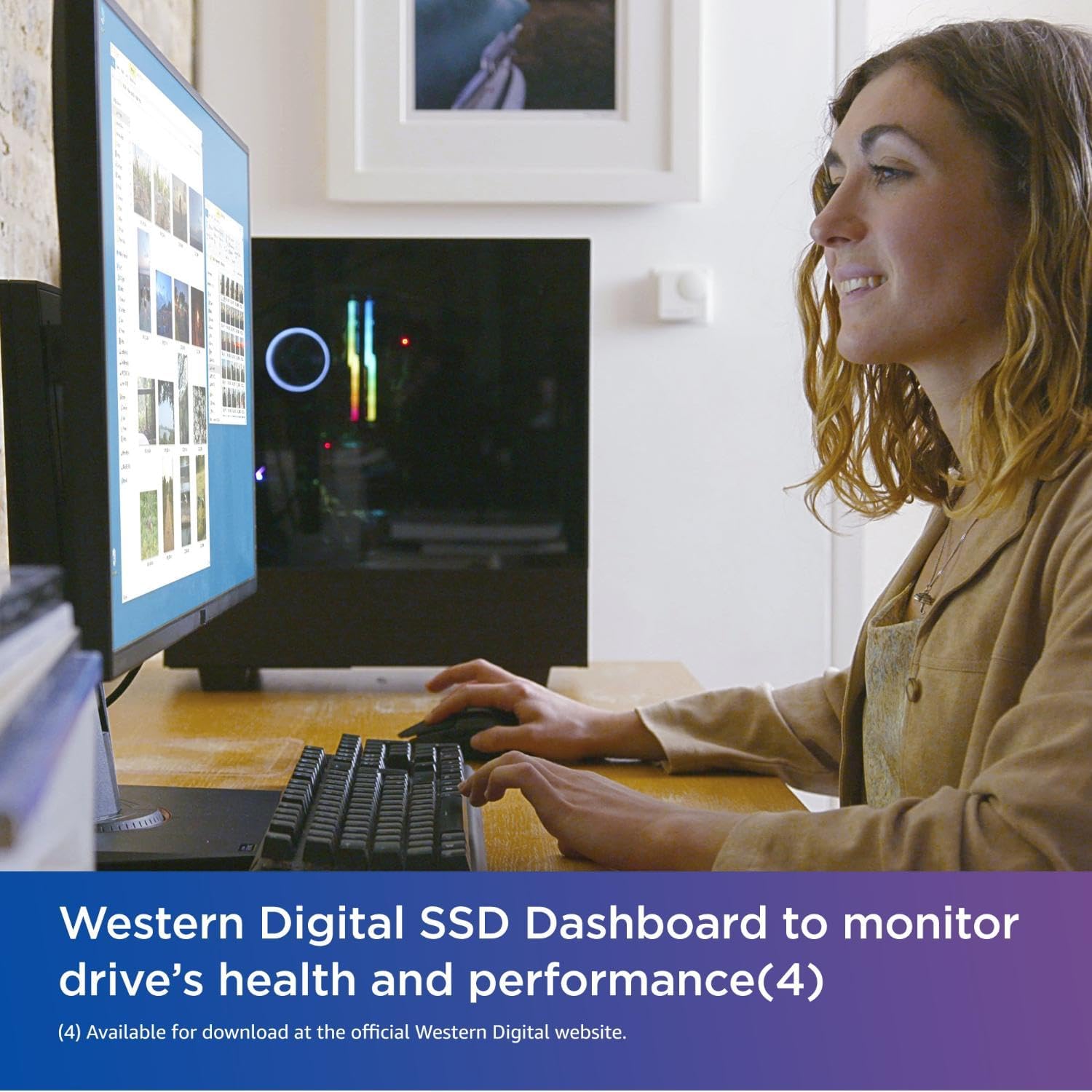 Western Digital 500GB WD Blue SN580 NVMe Internal Solid State Drive SSD - Gen4 x4 PCIe 16Gb/s, M.2 2280, Up to 4,000 MB/s - WDS500G3B0E - Image 4