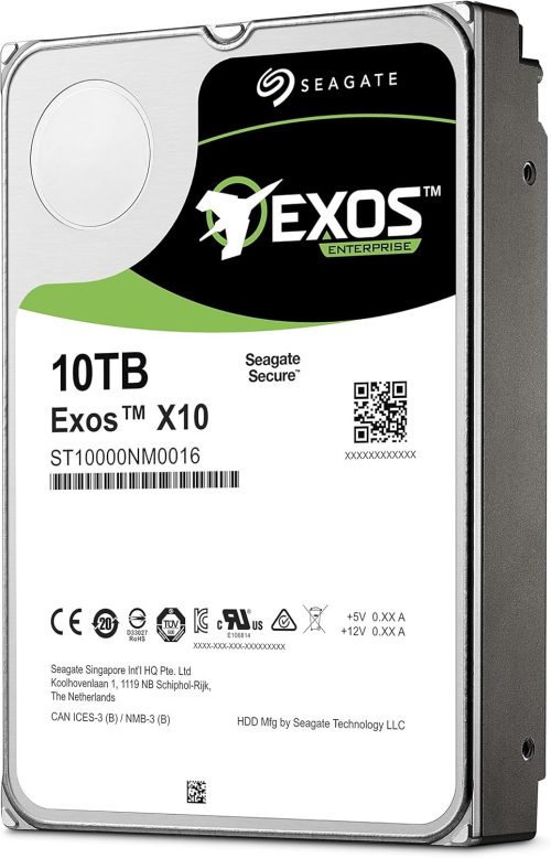 Seagate Enterprise Capacity 3.5 HDD 10TB (Helium) 7200RPM SATA 6Gb/s 256 MB Cache Internal Bare Drive (ST10000NM0016) (Renewed)