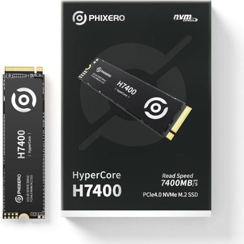 PHIXERO H7400 2TB NVMe SSD Industrial Grade PCIe 4.0 Gen4 Up to 7450MB/s M.2 2280 Internal SSD for PS5, PC, Gaming Laptop – Professional High Speed ​​Performance TLC Storage