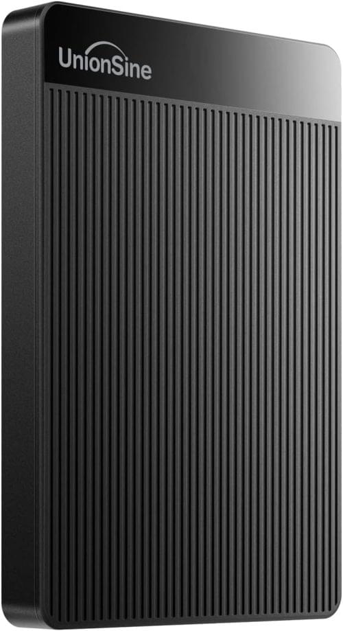 UnionSine 500GB 2.5″ Ultra Slim Portable External Hard Drive HDD-USB 3.0 for PC, Mac, Laptop, PS4, Xbox one,Xbox 360-HD-2510(Black)