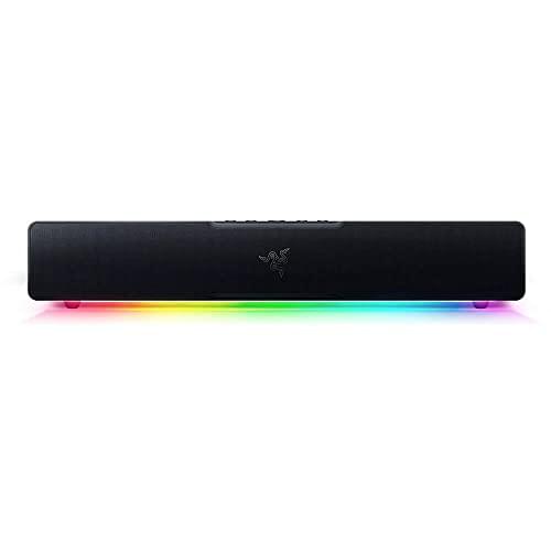 Razer Leviathan V2 X PC Soundbar with Full-Range Drivers – Compact Design – Chroma RGB – USB Type C Power and Audio Delivery – Bluetooth 5.0 – for PC, Laptop, Smartphones, Tablets & Nintendo Switch