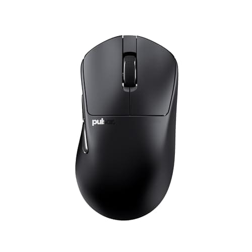 Pulsar Gaming Gears X3 Wireless Gaming Mouse, Ultra Lightweight (1.94 oz/55g), Hybrid Ergonomic, Optical Switch, 32000 DPI, 750 IPS, XS-1 Sensor, 8k Compatible (Medium, Black)