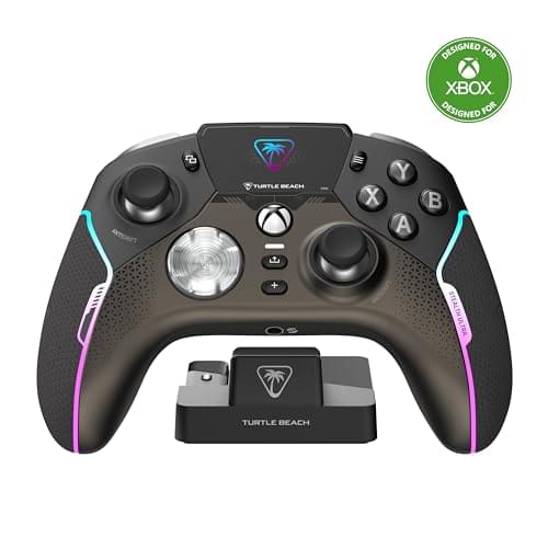 Turtle Beach Stealth Ultra High-Performance Wireless Gaming Controller Licensed for Xbox Series X|S, Xbox One, Windows PC & Android – LED Dashboard, Charge Dock, RGB Lighting, 30-Hr Battery, Bluetooth, Black