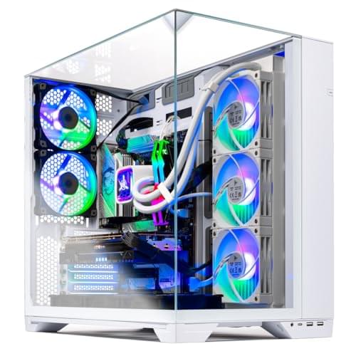 Skytech O11 Vision Gaming PC Desktop, Intel i9 14900KF 3.2 GHz (5.6GHz Turbo), NVIDIA RTX 5080 16GB, 2TB Gen4 NVMe SSD, 32GB DDR5 RAM 6000 RGB, 850W Gold ATX 3 PSU, 360mm ARGB AIO, Wi-Fi, Win 11