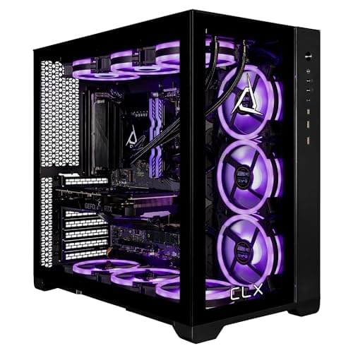 CLX Set Gaming PC – Intel Core i9 14900KF 3.2GHz, GeForce RTX 5070, 2TB NVMe M.2 SSD, 6TB HDD, 64GB DDR5 RGB Memory, 360mm AIO, WiFi, Windows 11 Home, Black